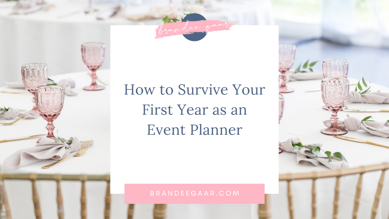 How to Survive Your First Year as an Event Planner