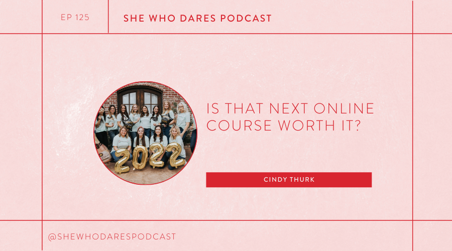 Is that next online course worth it? with Cindy Thurk